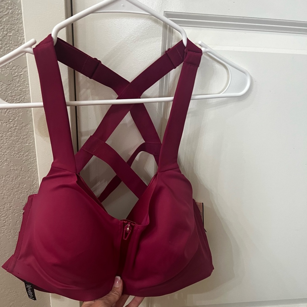 New maroon Victoria Secret sports bra